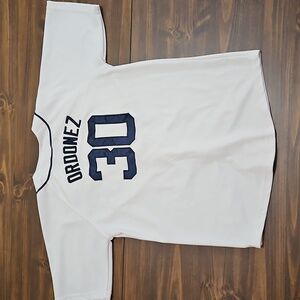 MLB Kids White Jersey with Black Accents